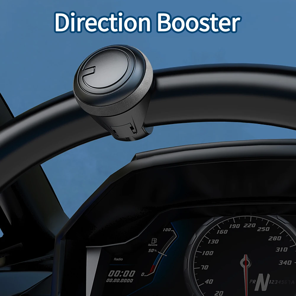 360 Degree Turning Car Steering Wheel Booster Spinner Knob Car Rotation Metal Bearing Power Handle Ball Shaped Helper Part