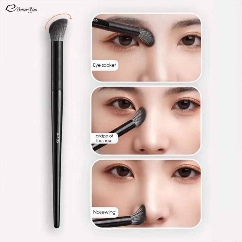 Nose Shadow Brush Angled Contour Makeup Brushes Eye Nose Silhouette Eyeshadow Cosmetic Blending Concealer Brush Makeup Tools