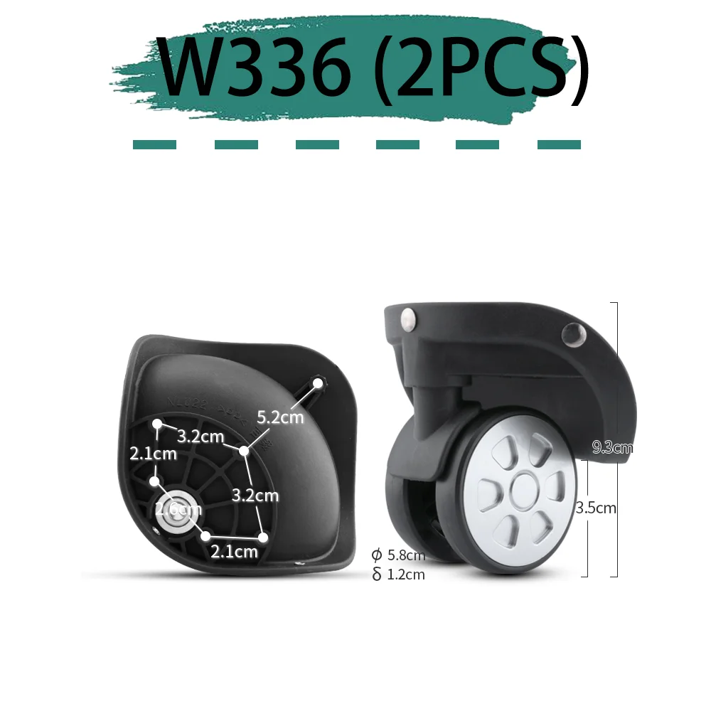 Suitable To W355 W358 W360 Silent Wheel Universal Wheel Travel Suitcase Repair Travel Accessories Wheels Smooth Save Effort