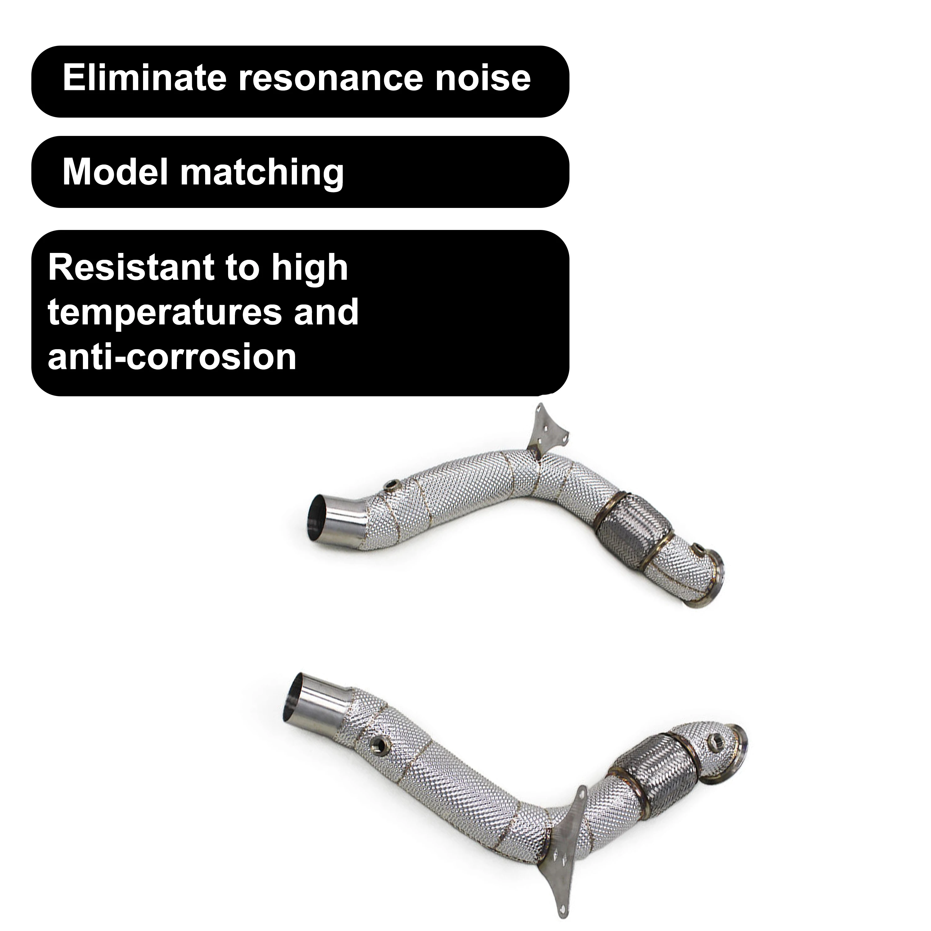 ACE Auspuff-Downpipes für Ferrari 488 Spider/GTB/Pista 3.9T V8 Hochwertige SUS304 Downpipes mit Hitzeschild Auspuffsysteme – Detail 9