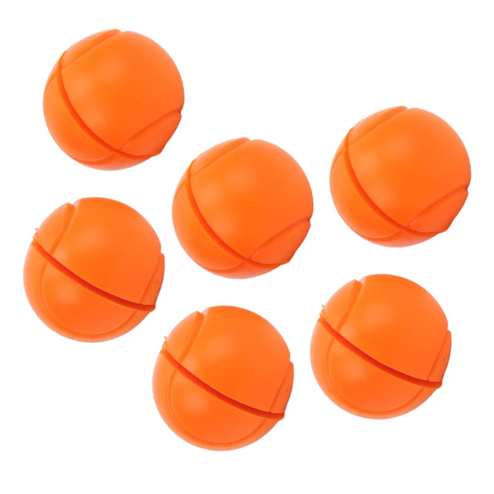 6pcs Silicone Material Tennis Racket Dampeners Orange Color Shock Absorber Design Tennis Racket Shock Absorber