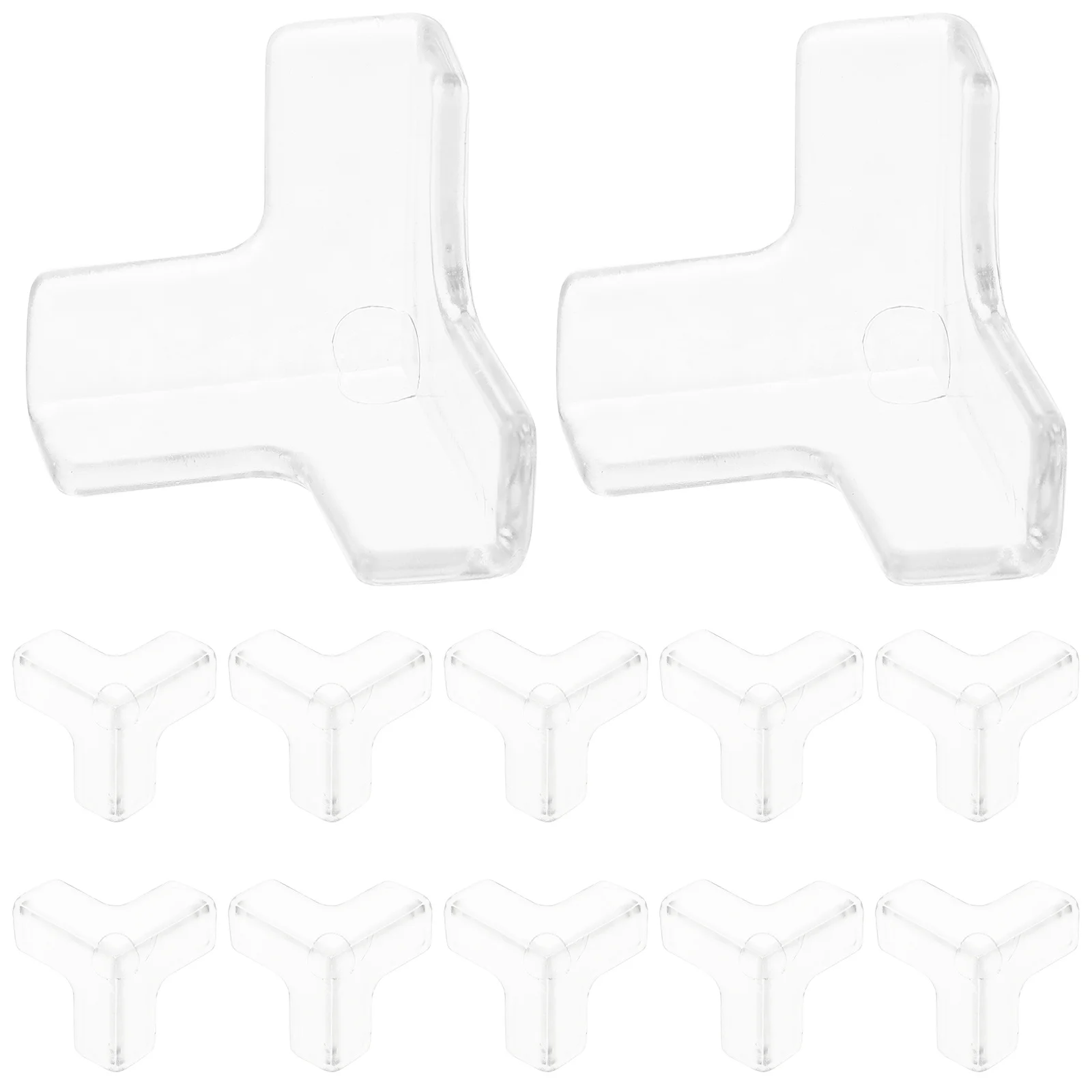 Protectores de esquina transparentes adhesivos, protectores de esquina de muebles adhesivos transparentes acolchados y gruesos, parachoques de seguridad para mesa y escritorio, 16 Uds.