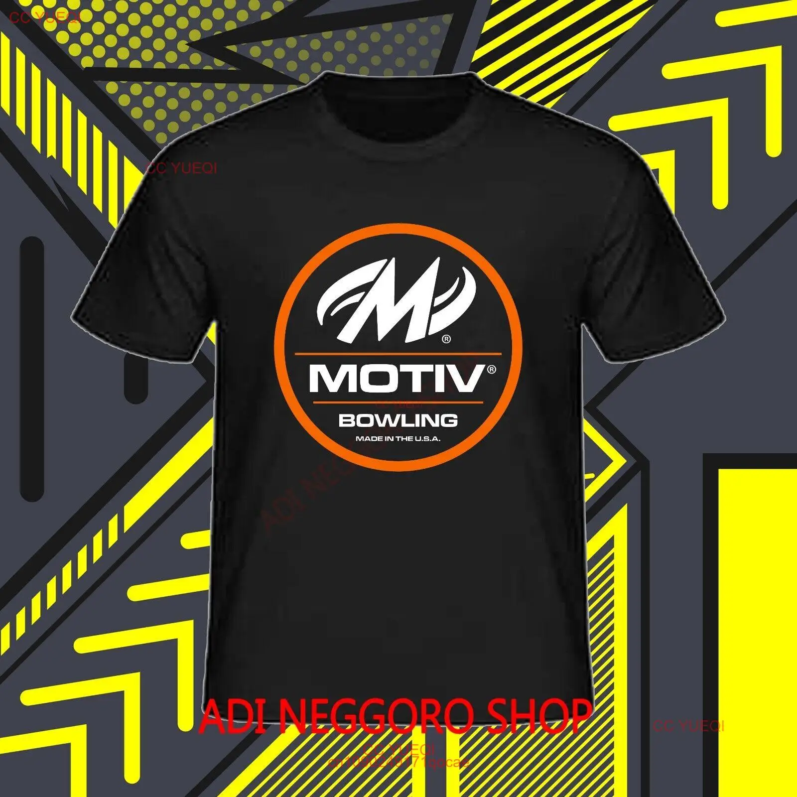 New Shirt Motiv Bowling Ball Logo Men\'s T-Shirt USA Size S to 5XL