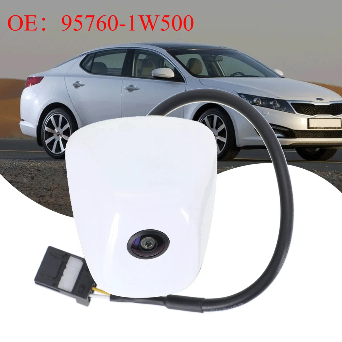 

For Hyundai Kia Rio Sedan 2011 2012 2013 2014 Black/White Reverse Camera Parking Assistant 95760-1W500 Rear View Backup