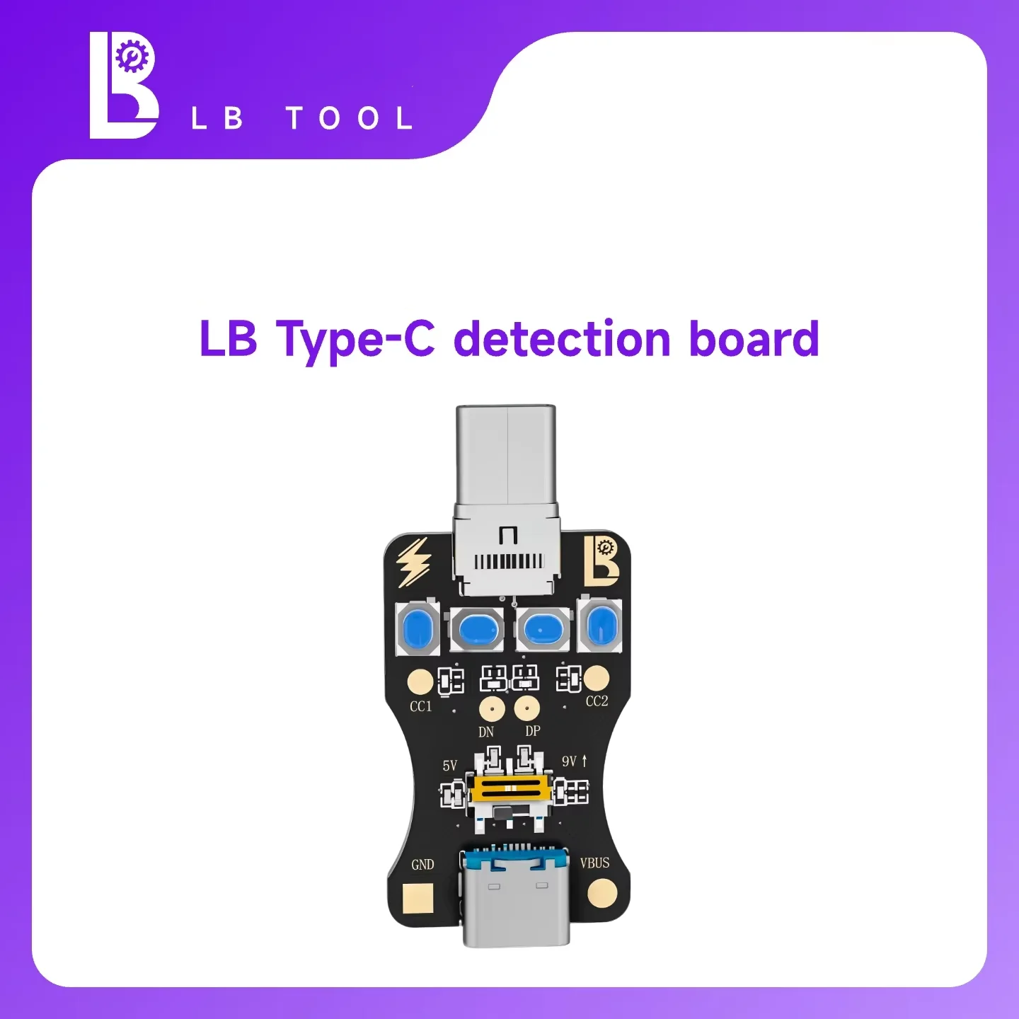 LB Type-C Detection Board Mobile Phone Repair Charging Tail Plug Test Board Suitable for Android Series TYPE C USB Tester Tools