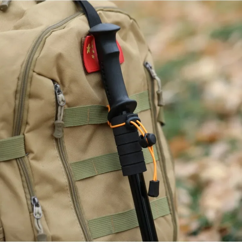 เชือกสำหรับกระเป๋าเดินป่าแบบยืดหยุ่นสูง 5 ชิ้น ทำจากพลาสติก ABS พร้อมตัวล็อคแบบปรับได้ ทนทาน เหมาะสำหรับกิจกรรมกลางแจ้ง เดินป่า และใช้งานได้จริง