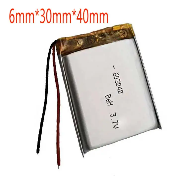 2/5/10/20 Pcs 3.7V 600mAh 603040 Lithium Polymer Ion Battery 2.0mm JST Connector