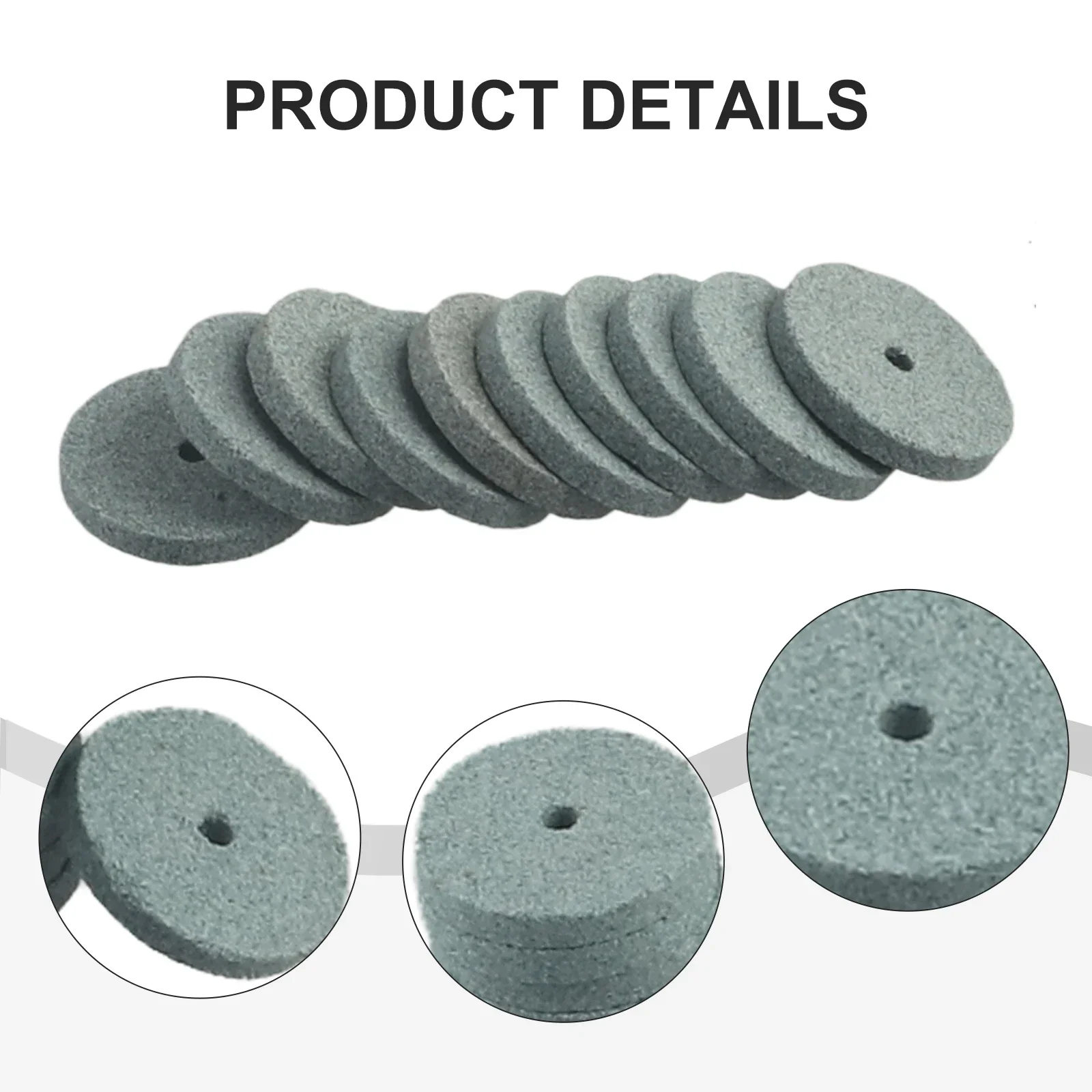 Tool Mini Drill Grinding Wheel Buffing Wheel DIY Pad Replacement Flint For Wood / Metal 20Pcs 3mm Thickness New