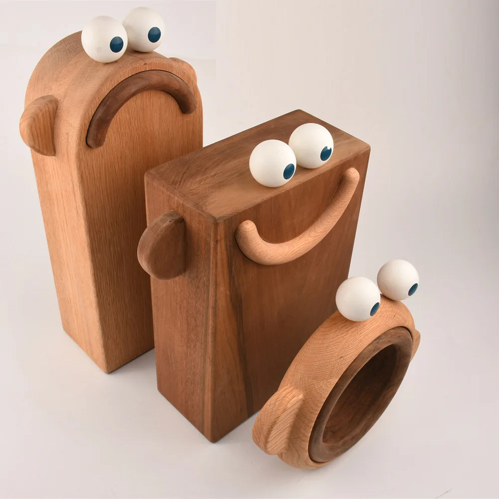 

Wooden ornaments handicrafts living room TV porch cabinet desktop cute and high value