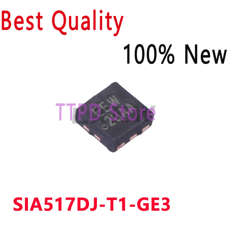 10/PCS New SIA517DJ-T1-GE3 SIA517DJ Silk Screen EEW QFN-6 In Stock