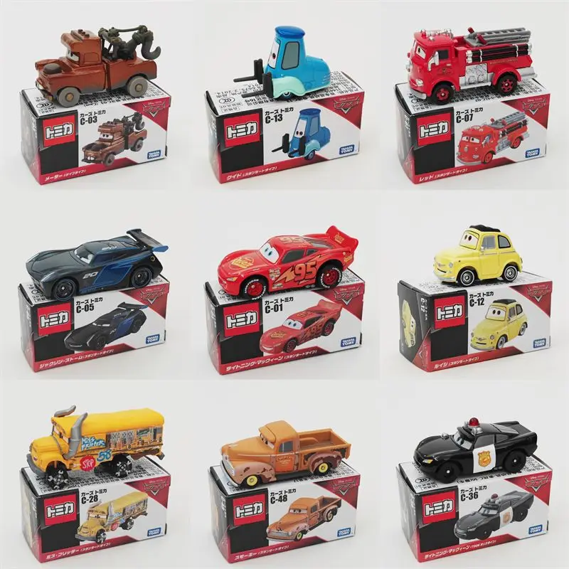 

TAKARA TOMY Simulation Alloy Car Model Disney Cars Lightning McQueen Mater Toy Boys Exquisite Collection Gift