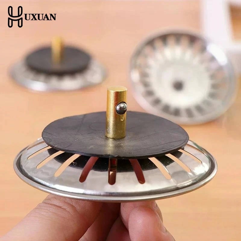 

【W】2pcs Kitchen Sink Strainer Stopper Waste Plug Sink Filter Filtre Sink Strainer Filter Floor Drain Kitchen Tools