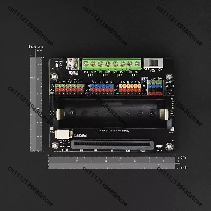 K10 M10 Expansion Board with Type-C to HY2.0-4P Power Wire, Multi IO Gravity Module Driver Accessory for Coding DIY Smart Device