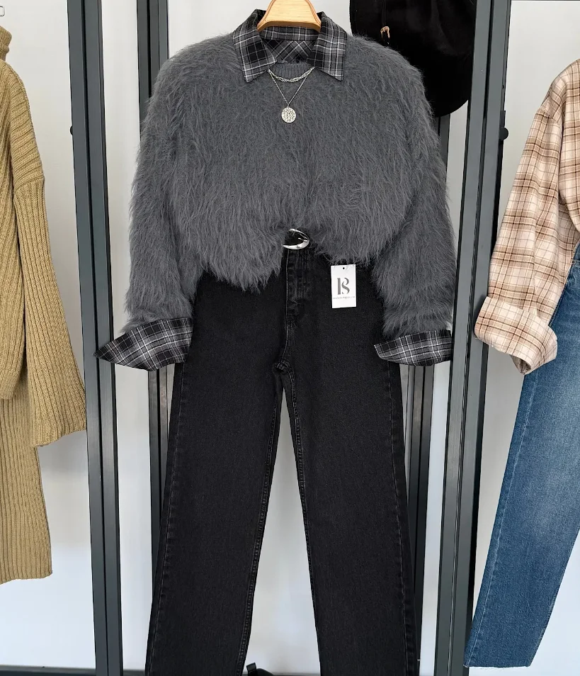 

Новый мягкий и приятный на ощупь женский вязаный свитер-пуловер с круглым вырезом для повседневной носки на осень и зиму