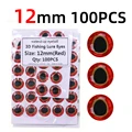 100 piezas rojas de 12 mm