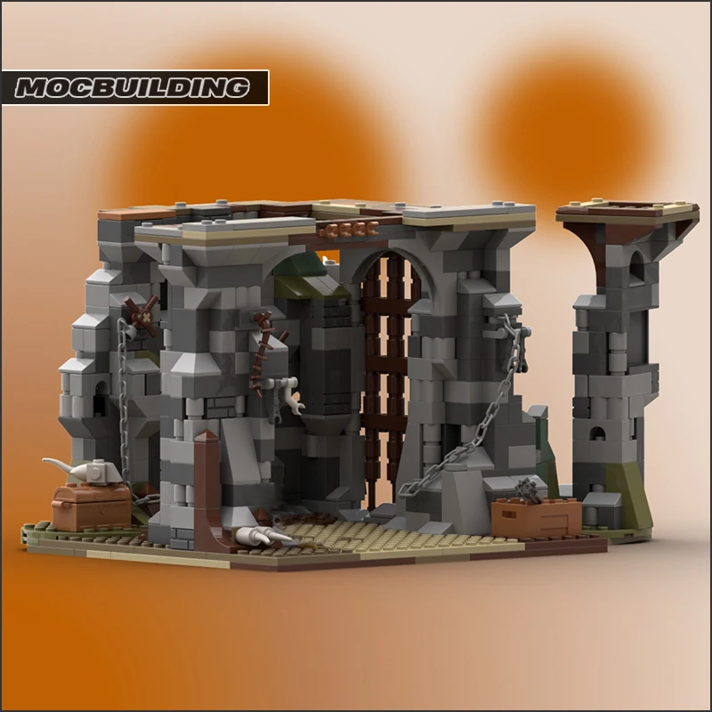 Movie Scene Rancor Model Pit Sets Room Moc Building Blocks DIY Assembly Bricks Collection Children Toys Xmas Gifts