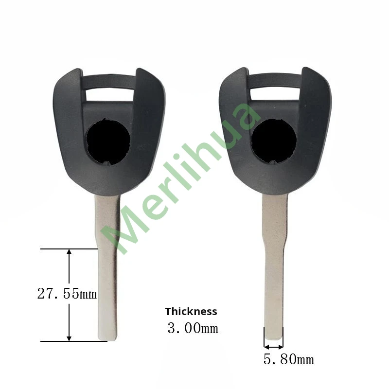 motorcycle key, suitable for Honda motorcycle CBR300R CBR300 CBR 300 R 2022-2024 key blank(Can install chips)