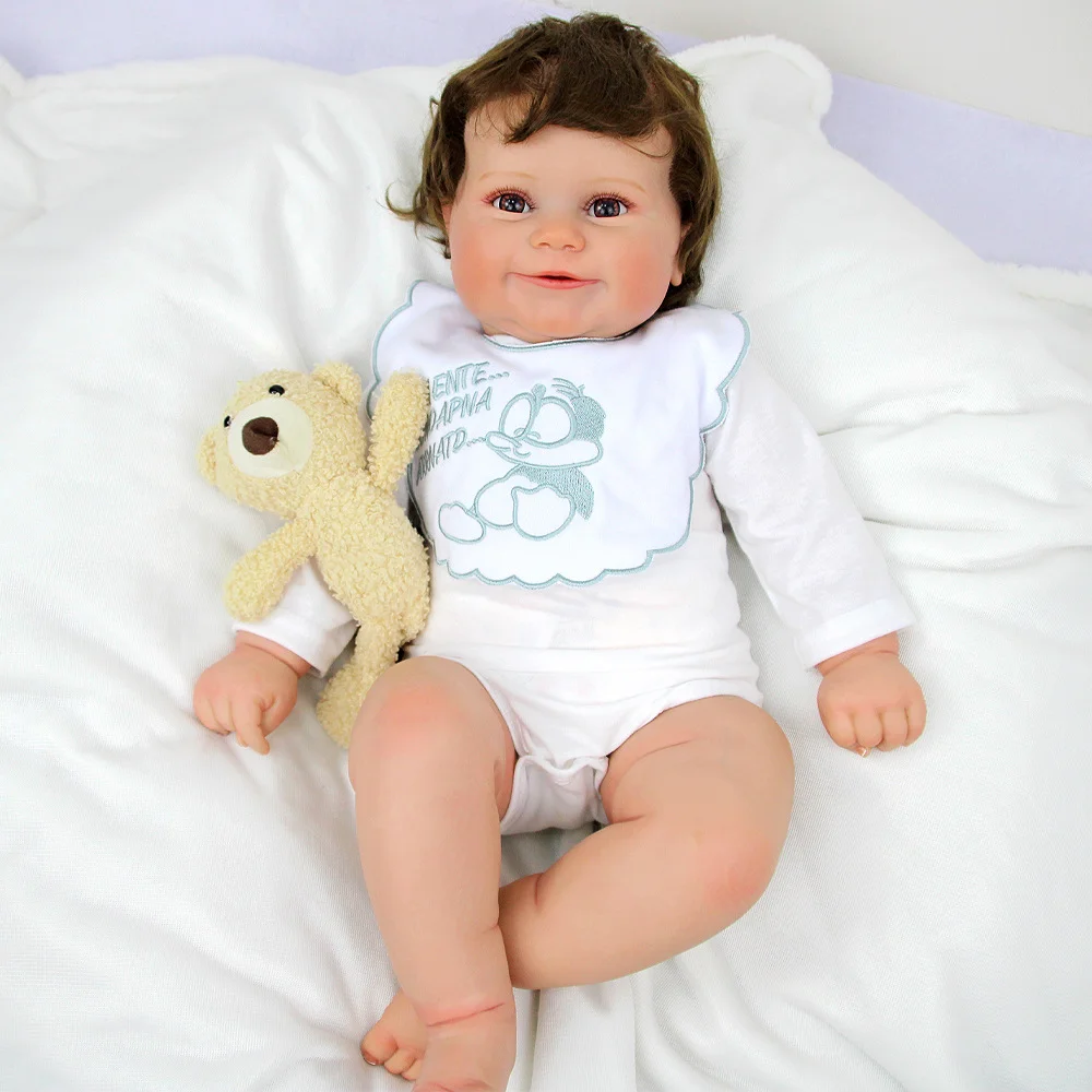 

50 см имитация куклы реборн W-024PWW теплая и мягкая импортная виниловая кукла с искусственной росписью для сопровождения роста ребенка