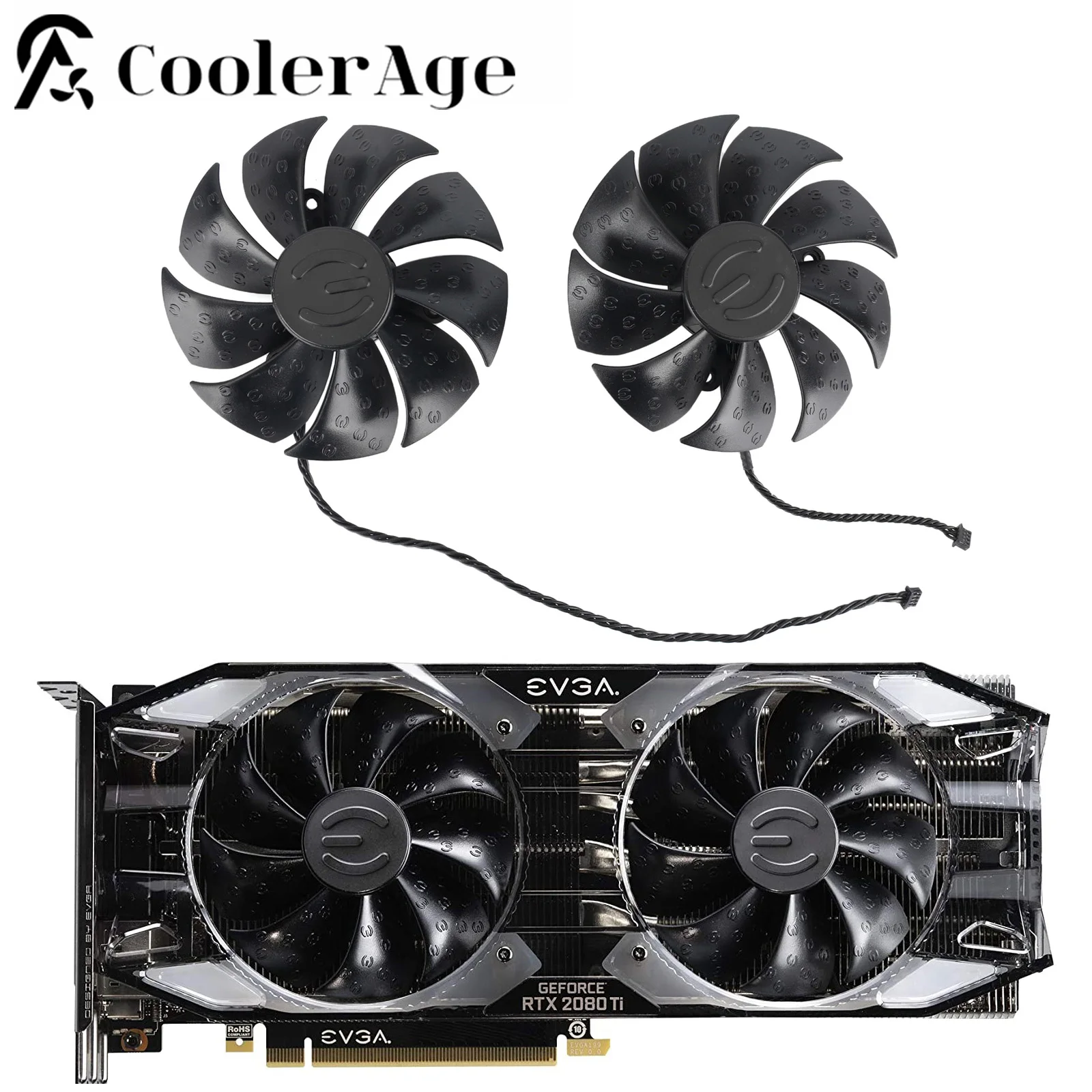 87mm PLD09220S12H 12V 0.55A GPU Cooling Fan For EVGA RTX 2080 Ti 2060 2070 SUPER XC ULTRA Gaming Graphics Card Cooler