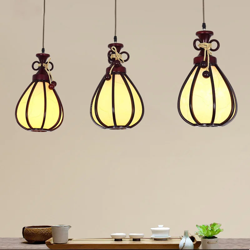 

Chinese single head three head restaurant antique small chandelier lantern staircase bar counter corridor aisle Chinese style