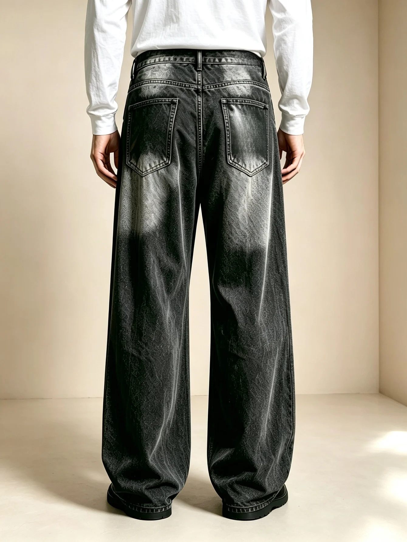 Stylish Y2K Trendy American Street Straight Denim Jeans Strong Elastic Fabric Iconic Urban Y2K Look, Perfect Valentine Gift for