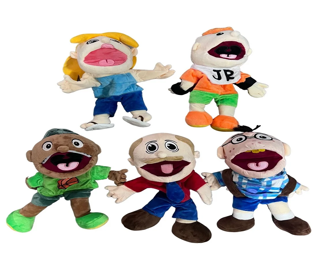 40cm Lalka Jeffy Marionetka Jeffy Ręczna Marionetka Sml Rodzina Marionetek Jeffy Prawdziwy Jeffy Zombie Chłopiec Marionetka Ręczna Miękka Zabawka Pluszowa Marionetka Feebee