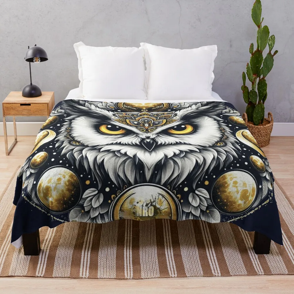 

Royal Owl Throw Blanket Decorative Sofas Fashion Sofas Luxury Throw Cute Blankets