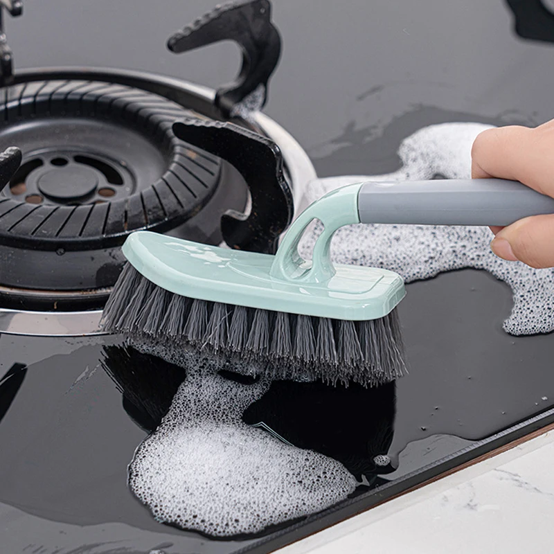 【F】Bodenbürste für Badezimmer, Wandreinigung, Toilette, Fliesen, Eckenbürste ohne tote Winkel, Haushaltsbürste für Küche, Reinigungswerkzeuge