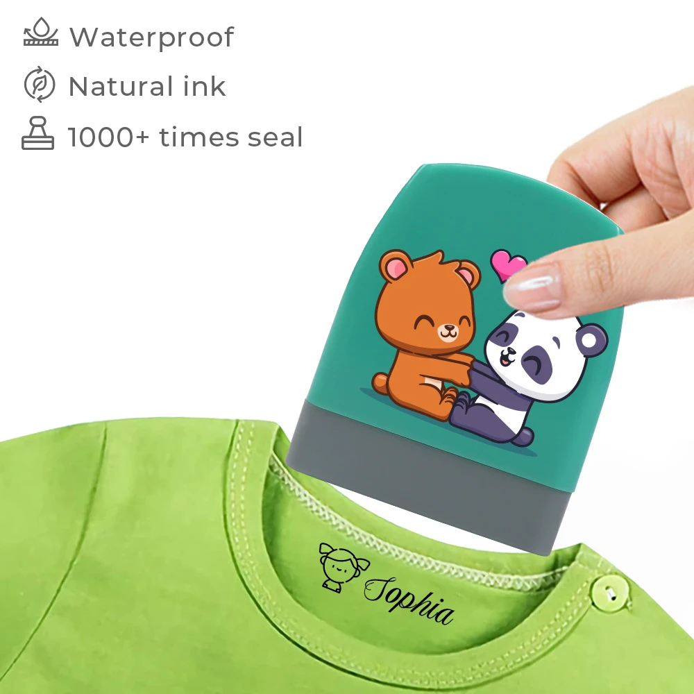 

Customized Name Stamp Paints Personal Student Child Baby Engraved Waterproof Non-fading Kindergarten Cartoon Clothing Name Seal