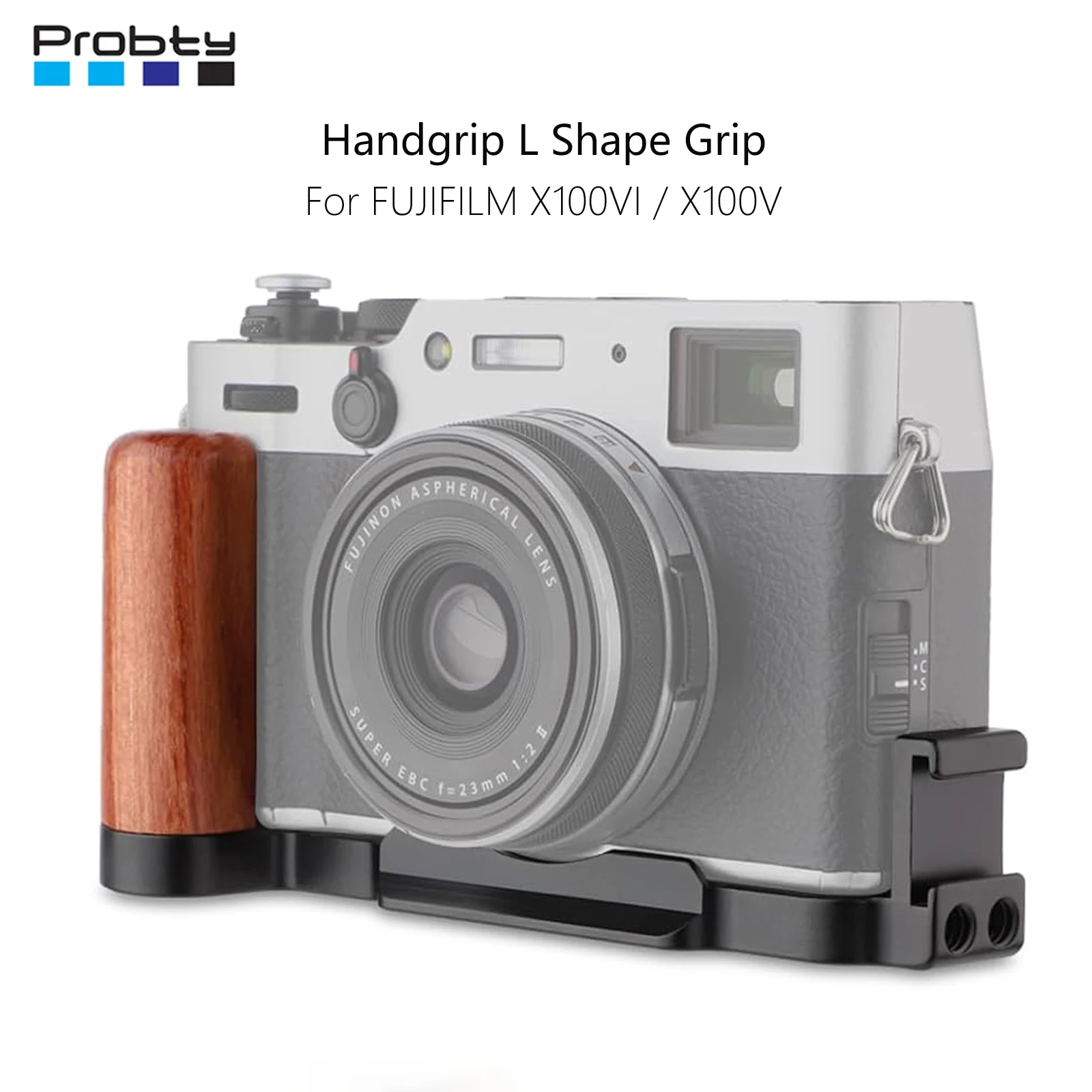 

X100VI / X100V L-образная ручка с быстросъемной пластиной Легкая боковая ручка для камер FUJIFILM X100VI / X100V