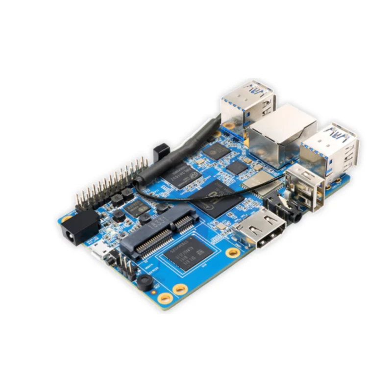 Orange PI3 2G8G EMMC Flash H6 Gigabyte Ethernet Port AP6256 WIFI BT5.0 4*USB3.0 Support Android 7.0, Ubuntu, Debian Single Board