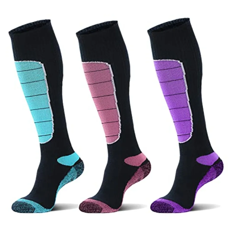 

Merino Wool Ski Socks Cold Weather Socks for Snowboarding Snow Winter Thermal Knee-high Warm Socks Hunting
