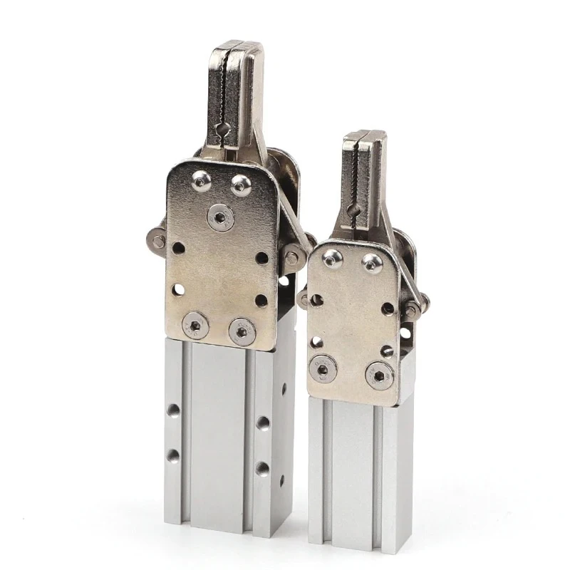 Double-acting Manipulator End Clamps 2015D 1615D Pneumatic Cylinder Gripper for Robotic Machines Single-acting
