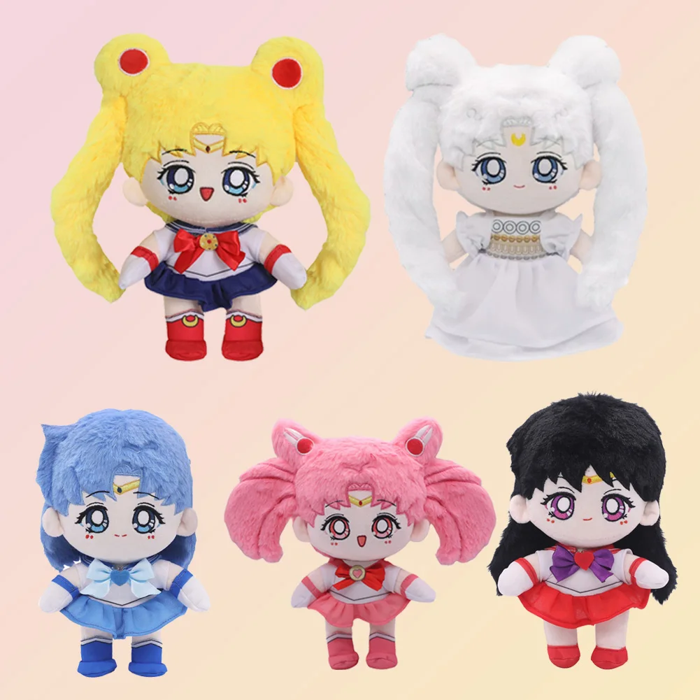 27CM Kawaii Usagi Tsukino Plush Toy Anime Seaman Cosplay Moon Role Play Props Gifts Hino Rei Mascot Fancy Dress Up Party Decor