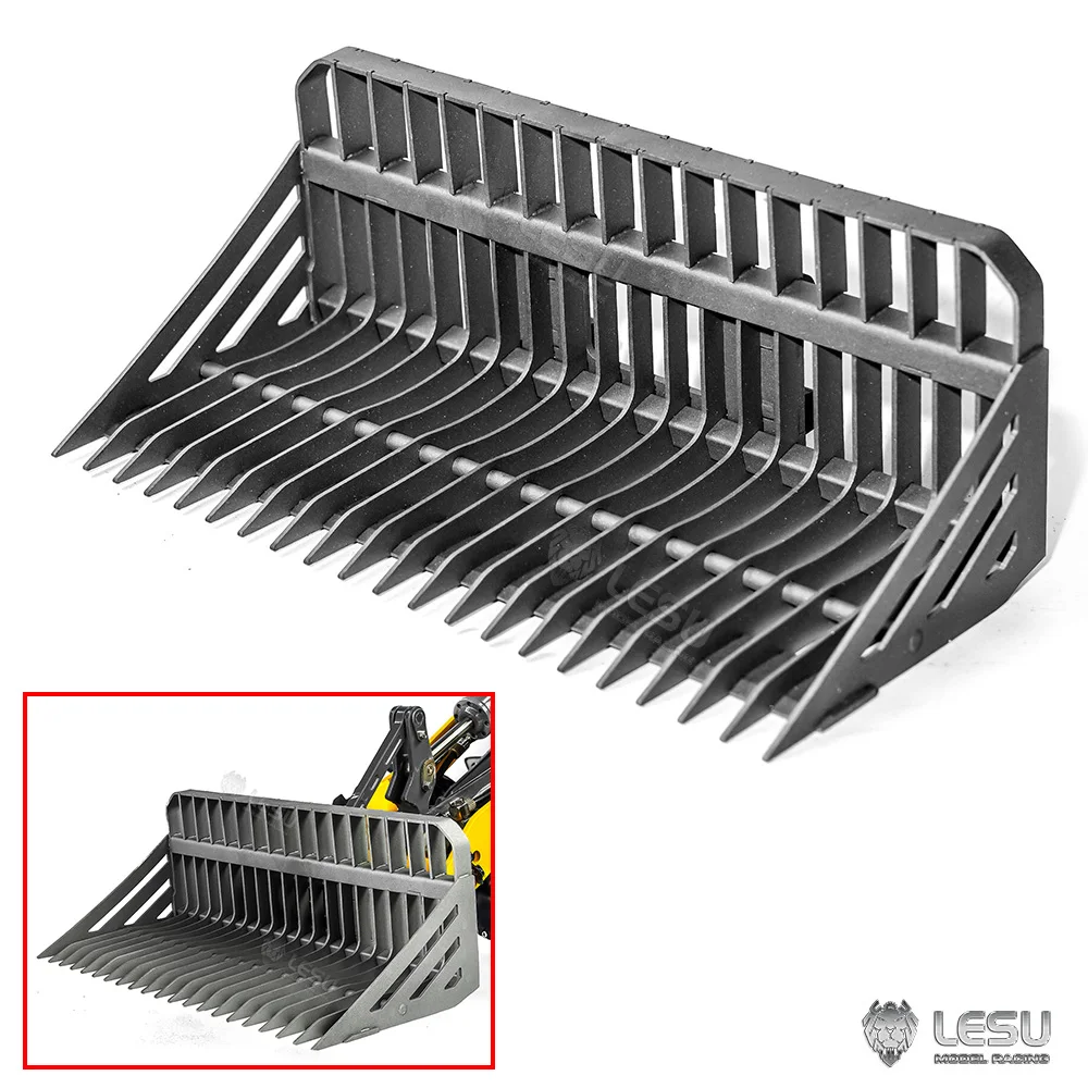 

LESU Metal Sieve Bucket for 1/14 AOUE MCL8 RC Hydraulic Loader 4X4 Radio Control Construction Car Model KIT DIY Toys Parts