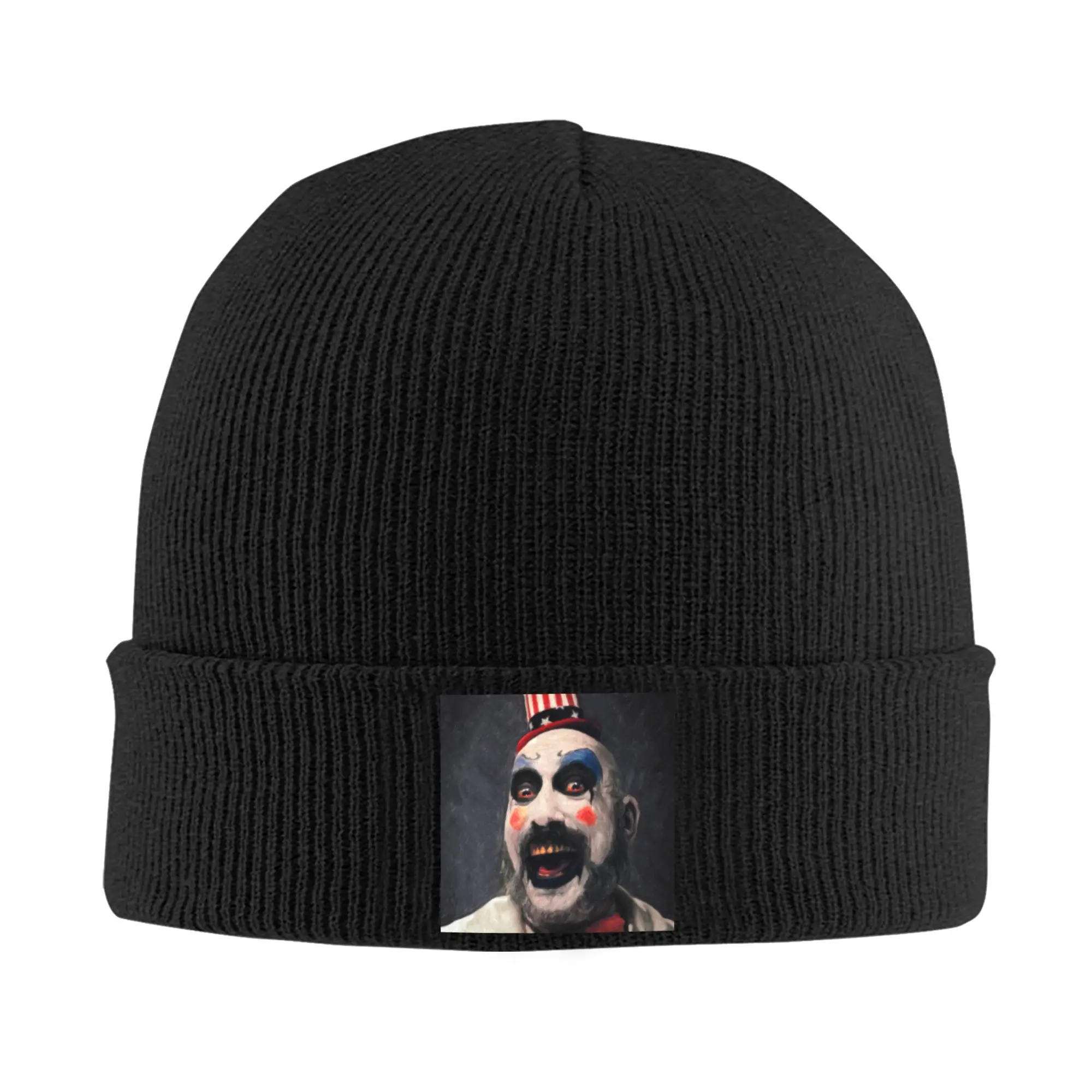 Captain Spaulding Beanie Cap Unisex Winter Warm Bonnet Homme Knit Hat Cool Outdoor Halloween Horror Film Skullies Beanies Caps