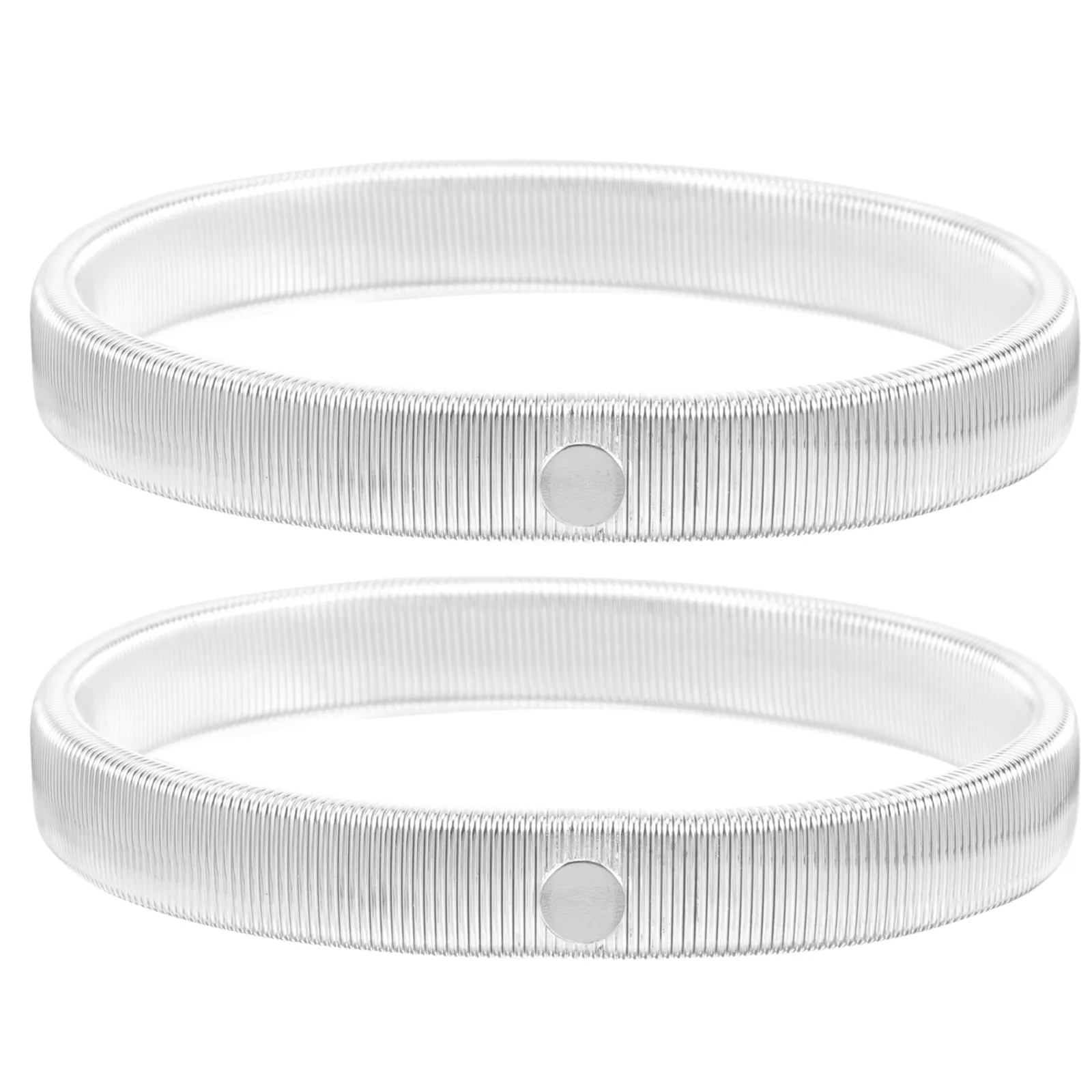 

2Pcs Spring Bracelet Shirt Sleeve Holders Elastic Armband Men Clothing Adjustable Steel Iron Blend Keep Sleeves In Place