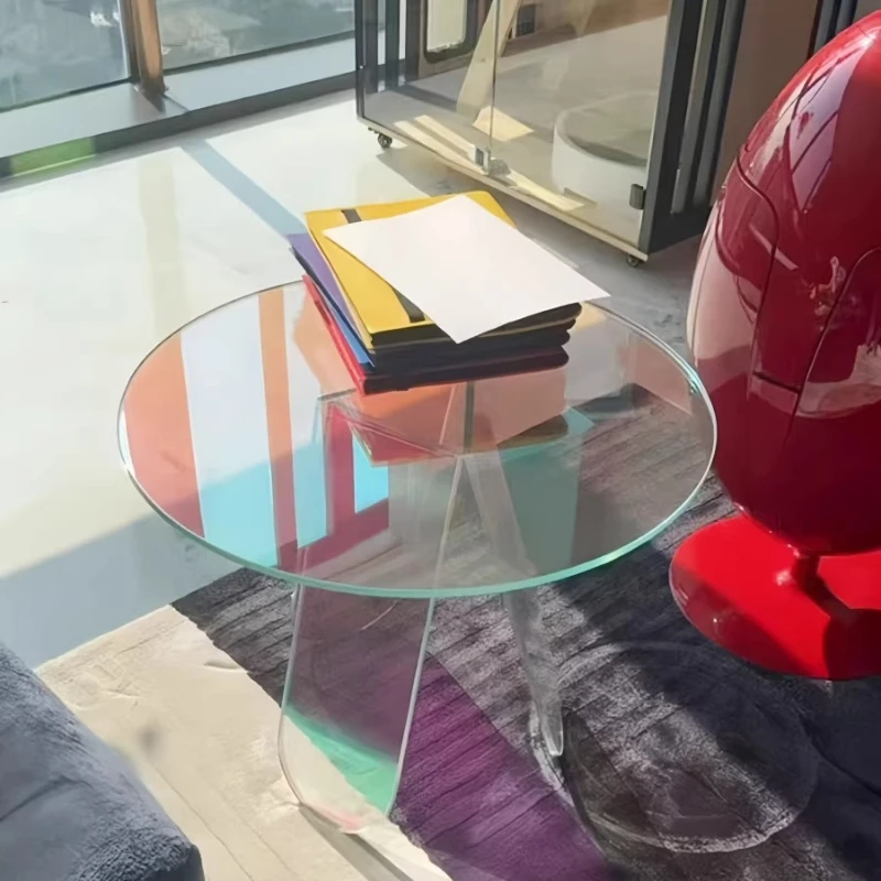 

Sofa Round Edge Furniture Coffee Table Rainbow Coffee Table