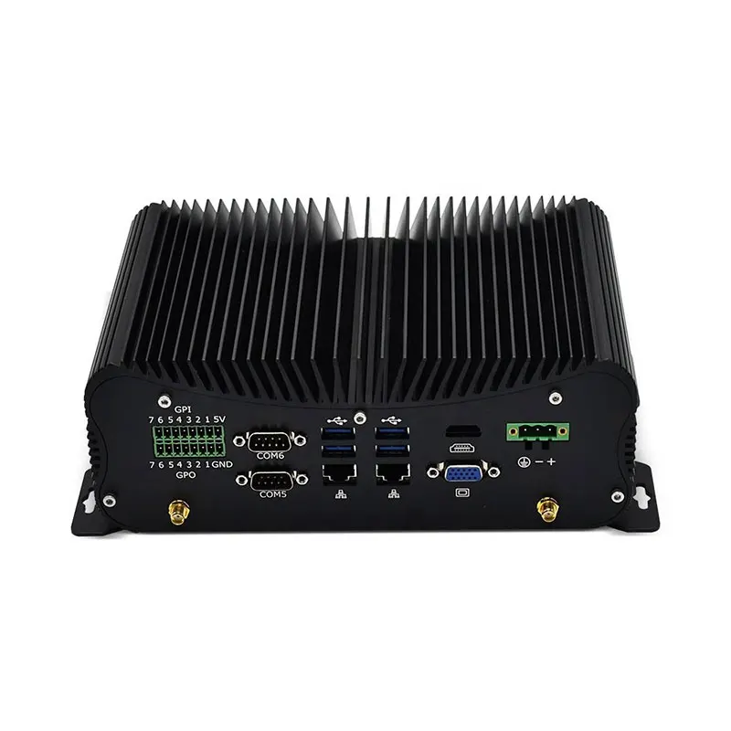Dual Core i3-6157U Mini Industrial PC 6COM GPIO 6USB 2    LAN VGA HD-MI Fanless Soft Routing Support for AU US CN EU Plugs