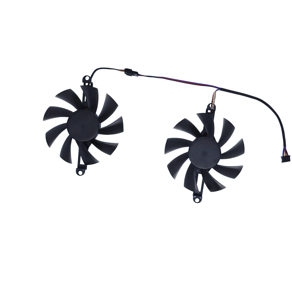 Graphics Cooler Video Card Fan For 51risc RX6600M RX580 8G,For 51RISC RX590 590 GME 8GB Gaming,2Pcs/Set,XY-D09015B