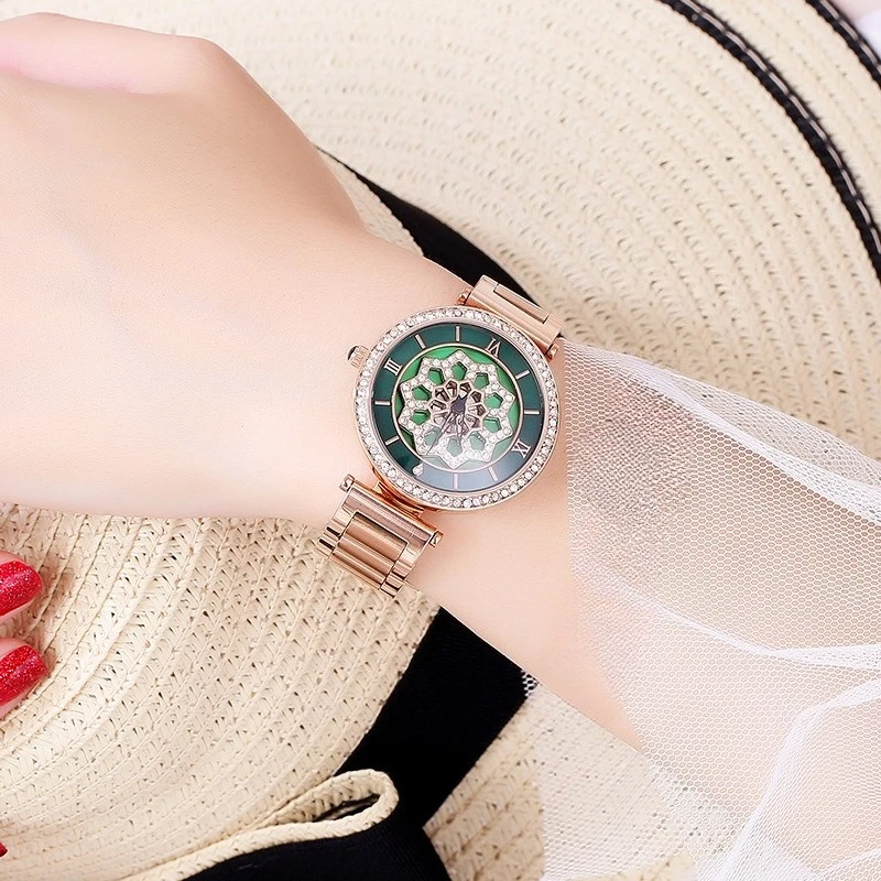 

Stylish Hollow-Out Design Korean-Style New Women'S Watch, A Trendy And Elegant Timepiece For Students And Fashionable Women.