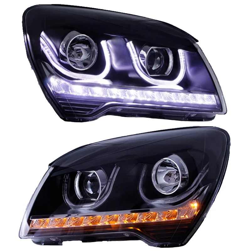 

For Kia Sportage LED Headlights 2006-2012 Upgrade Head Light Front Lamp Daying Running Lights