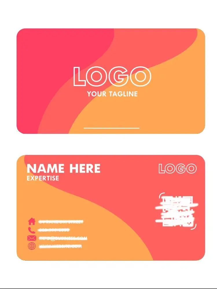 200 Tarjetas con Logotipo Personalizado, Impresión a Doble Cara a Todo Color, Laminadas, Impermeables, Tarjetas de Agradecimiento, Tarjetas de Regalo, Tarjetas de Control de Acceso B