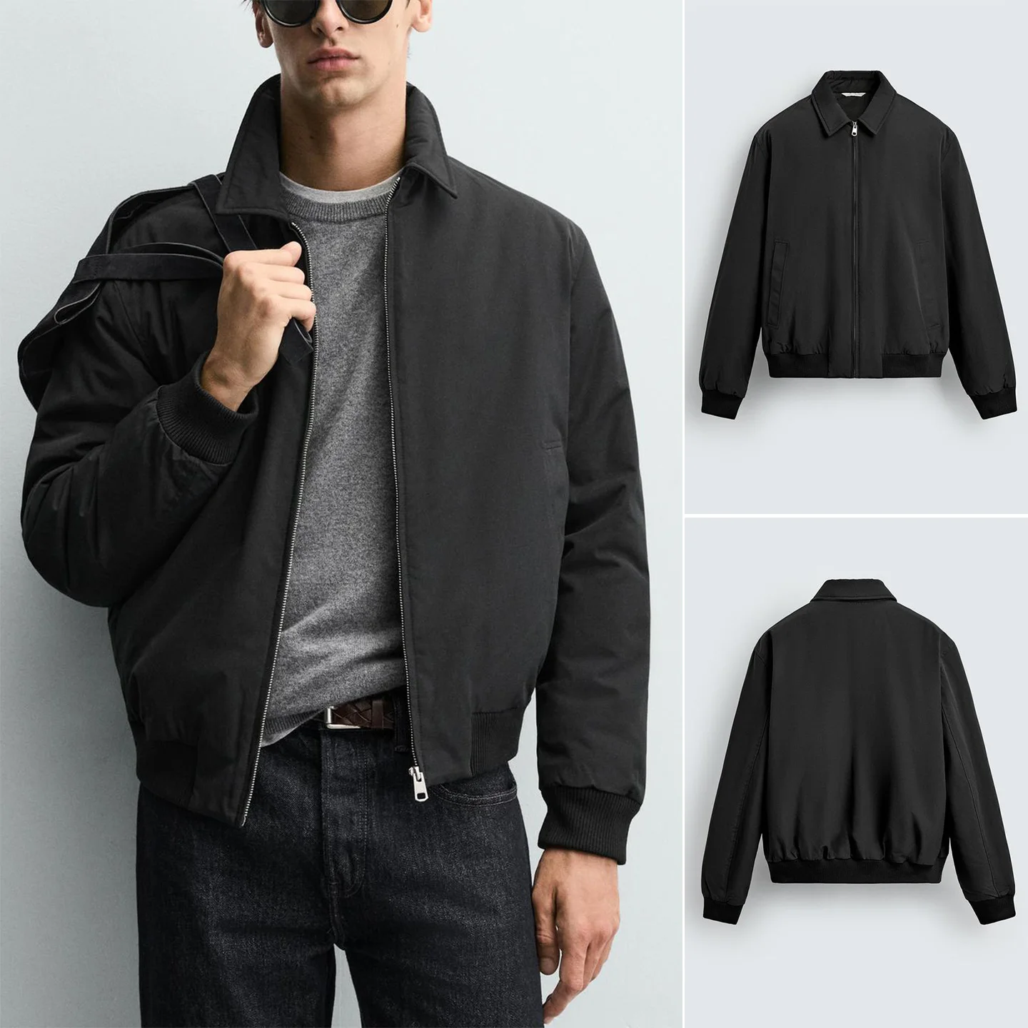 

Новое осеннее мужское свободное пальто-пилот Jaet, американское повседневное хлопковое пальто с отложным воротником, молодежное модное пальто-стойка, размер Pure C...