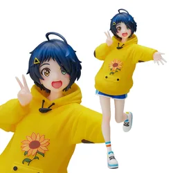 Anime Figure WONDER EGG PRIORITY Ohto Ai Figure Action Figuine PVC Yellow Hoodie Model Toy Doll 20CM Standing Static Decoration