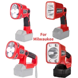 Portable LED Lamp Work Light For Milwaukee M&18 18V Li-Ion Battery Flashlight with LED Lights Outdoor Lighting(NO Battery)
