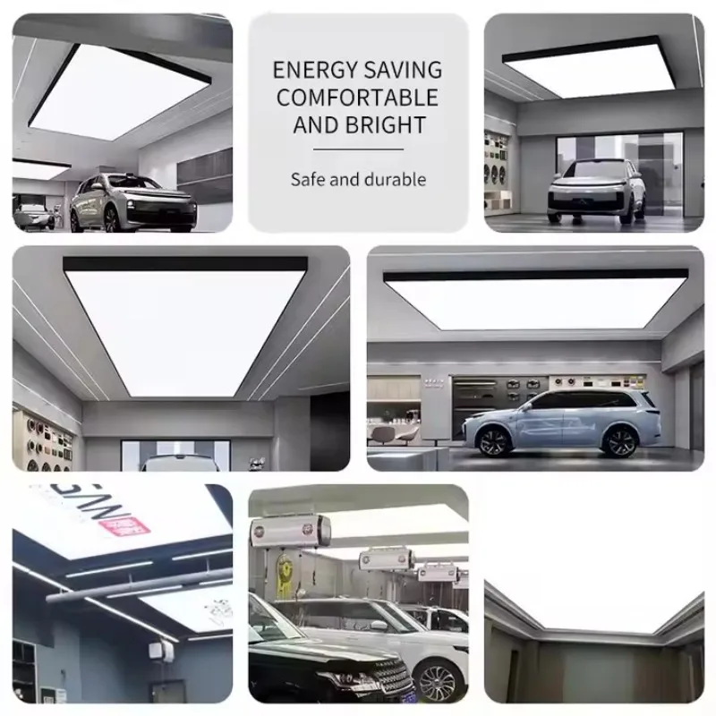 Car workshop workstation ceiling lighting advertising light box interior logo photography custom hanging light box