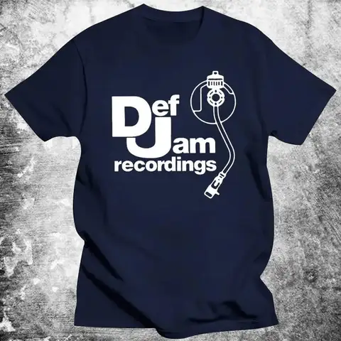 DEF JAM 녹음 로고 클래식 랩 힙합 NAS 티셔츠, 빈티지 프린트 의류, 클래식 하이 퀄리티 코튼 여성 상의
