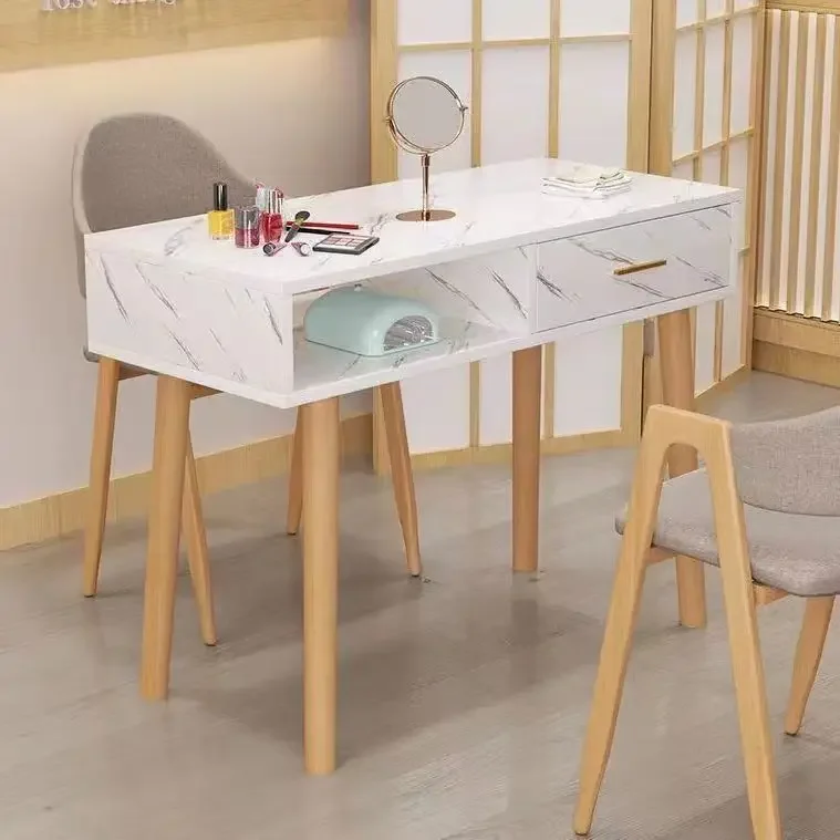 

# Hot # Hot High Quality Light Luxury Modern Beauty Professional Equipment Salon Furniture Nail Manicure Table With Chairs