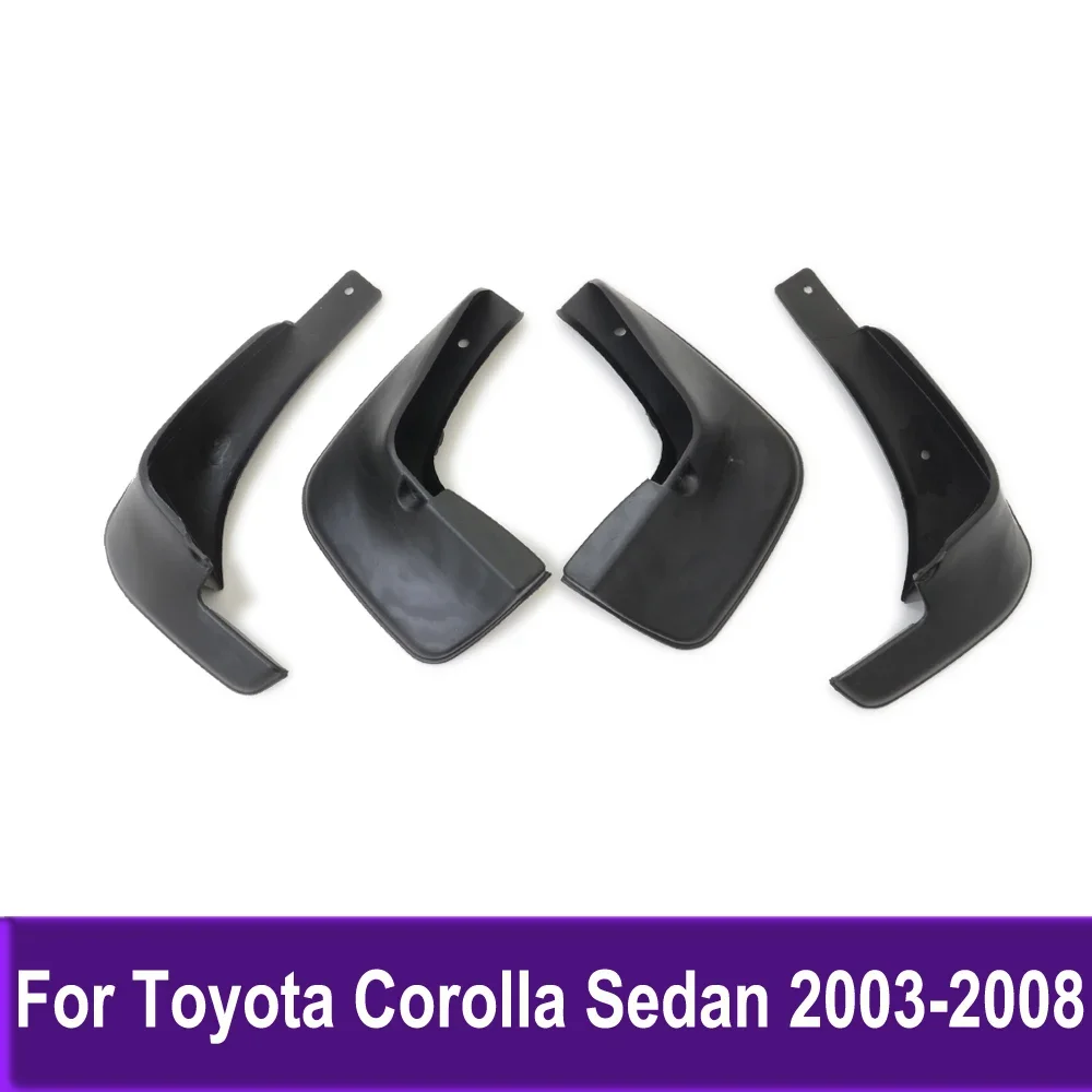 Car Front Rear Mudflaps For Toyota Corolla Sedan 2003 2004 2005 2006 2007 2008 Mudguards Splash Guards Fender Accessories